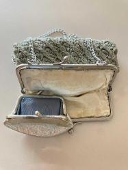 Antika El işi Gece Çantası Clutch 1930s