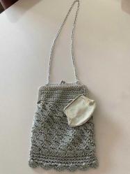 Antika El işi Gece Çantası Clutch 1930s