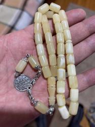 Orjinal kalingrad mükemmel kayadan damla kehribar tespih