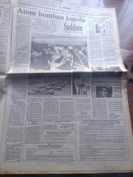 Güneş Gazetesi - Turkish Newspaper - 30 Ağustos 1990 - Irak'tan gizli Barış planı - Petrol dışarıda ucuzladı içte zamlı satılıyor - Devlet bakanı Işın Çelebi'den Bağdat mama ve ilaç istedi - Los Paraguayos topluluğu ile tanışıklığı çok eski senelere dayanan Gönül Yazar Fotoğrafı - askerliği hayır'a beraat - Turgut Özal teğmenleri izledi Fotoğrafı - SHP Genel Başkanı Erdal İnönü dün Filistin Kurtuluş Örgütünün yeni temsilcisi Fuat Yasin ile bir süre görüştü - Şanlıurfa'nın Refah Partili Belediye Başkanı İbrahim Halil Çelik ANAP'a geçmiyor - Arafat'tan arabuluculuk girişimi - Saddam ölüm tüccarı yazan James Adams Yazı Dizisi - Lavrion kampında siyasetin yerini fakirlik aldı fotoğraf - Demir Özlü'nün bir küçük burjuva'nın gençlik yılları kitabı Fotoğrafı - futbol TRT'yi zora soktu - Ankara Birlik tiyatrosu oyuncuları Pir Sultan Abdal'ın bir sahnesinde Fotoğrafı - TURBAN'ın satışında son tur - futbolcu Tanju Çolak çok hırslı gözüktü Fotoğrafı - 3 5 2 fena çarpıyor -Galatasaraylılar Derneği