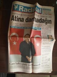 Radikal Gazetesi, 19 Şubat 1999. Atina darmadağın