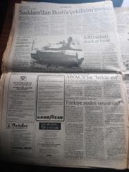 Cumhuriyet Gazetesi - Turkish Newspaper - 22 Ekim 1990 - ANAP'ta zor hafta - İstanbul dün yine 5 yılda bir yaşanan o sayım sessizliğine büründü Fotoğrafı - New York'ta ABD'nin Körfez savaşı'na karşı düzenlenen mitingde Vietnam gazileri de yürüdüler - NATO genel sekreteri Manfred Wörner AKKUM yorumu Türkiye neden veto etsin - Türk İş Genel Başkanı Şevket Yılmaz eylemlerin hedefi iktidar - Asil Nadir iflasını mı isteyecek - tokyo'dan yazan Hasan Cemal - Filistin Kurtuluş Örgütünden misilleme - Hristiyan liderlerden Şamon öldürüldü - Türk Alman ortak yapımı İstanbul'da bir aşk dizisi bu akşam ekrana geliyor - Türkiye Avrupa tekvando şampiyonasında şampiyon oldu - futbolda şike iddiası bantta - makine ve karınca ressamı Mümtaz Yener - bakü'den izlenimler III yazan Oktay Akbal - Ortaoyuncuları  Ferhan Şensoy'un soyut padişah oyunu - Başbakan Yıldırım Akbulut İslami terör yok - Atatürkçü düşünce Derneği idamlara karşı imza kampanyası -TKPML'li Ali aktaş'ın kararı infazdan 5 gün sonra verildi
