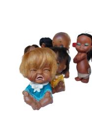 vintage damgalı japon bebekler