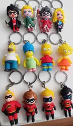 İnanılmaz aile Harry Potter Simpsons ailesi anahtarlık süs figür oyuncak set koleksiyon dekor tasarım hediye vintage retro aksesuar nostalji reklam promosyon hobi minyatür diorama