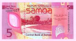 LOT.9 » Samoa 5 Dollars 2023 p47 UNC (TK 19 201) ÇİL