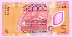 Samoa 5 Dollars 2023 p47 UNC (TK 19 201) ÇİL