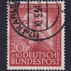 Almanya - 1953, İnsanlığa Yardım Edenler için Hayırseverlik Pulları, Damgalı [Mi.Nr:DE 175] Katalog Değeri: 12,00€