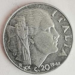 İTALYA  1942    20 CENTESİMİ