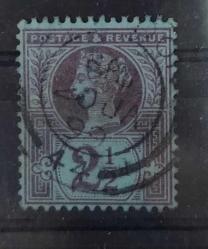 LOT.3 » İngiltere 1887 Kralice Victoria - Damgalı