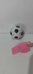 Renkli Futbol Topu Figürlü Düdük