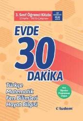 3.Sınıf Evde 30 Dakika Öğrenci Kitabı - Tudem