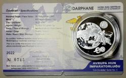 2022 Avrupa Hun İmparatorluğu Türk Devletleri Serisi No:3 Darphane Gümüş Hatıra Parası