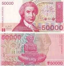 Hırvatistan 1993 50000 Dinara Çil