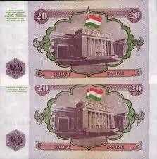 TACİKİSTAN 20 RUBLE 1994 ÇİL KONDİSYON.
