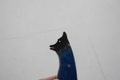 DÖVME ÇELİK  AVCI BIÇAĞI + DERİ KILIF SIFIR   (ANTİK KOLİ 4