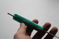 DÖVME ÇELİK  AVCI BIÇAĞI + DERİ KILIF SIFIR   (ANTİK KOLİ 4