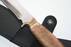 PRİNÇ Kartal Başlı  Çelik Kamp Bıçağı AVCI BIÇAĞI + DERİ KILIF SIFIR   (ANTİK KOLİ 4