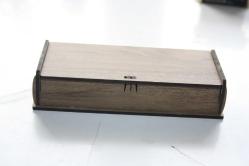 EL YAPIMI YERLİ ÜRETİM AHŞAP ÖZEL KADİFE  HEDİYELİK ÇAKI KUTUSU    (ANTİK KOLİ 4