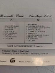 Romantic Piano - Love Songs Vol 2  - 1987 Türkiye  Basım Kaset Albüm