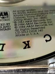 Bryan Adam's / Reckless (USA baskı)