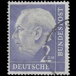 Almanya - 1954, Profesör Dr. Th. Heuss, Damgalı [Mi.Nr:DE 195] Katalog Değeri: 2,00€