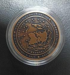 YENİLENEBİLİR ENERJİ KAYNAKLARI BRONZ HATIRA PARASI / SERTİFİKALI