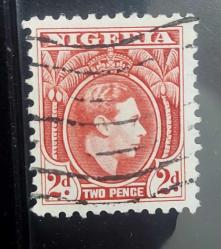İngiliz sömürgesi NİJERYA, Kral George VI,damgalı