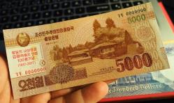 KUZEY KORE 5.000 WON ÇİL SPECİMEN*