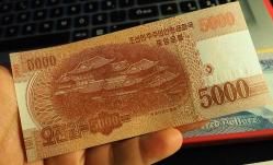 KUZEY KORE 5.000 WON ÇİL SPECİMEN*