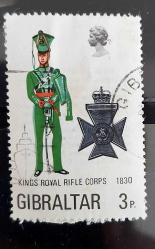 İngiliz Yönetimindeki Cebelelitarık-.damgalı