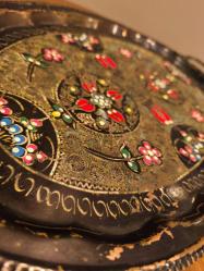 Antika Mine İşçilikli Bakır Tepsi