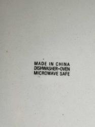 19773-ÇOK ŞAHANE MADE IN CHINA PORSELEN MEYVA RESİMLERİYLE BEZENMİŞ SERVİS TABAĞI