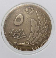 1926 BRONZ 5 KURUŞ OSMANLI SON DÖNEM ORİJİNAL T3SSS1 NADİRDİR