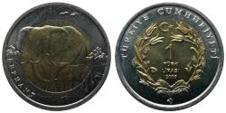 2009 Yılı 1 Lira Hayvanlar Serisi: Fil