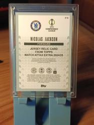Forma Parçalı Kart  Nicolas Jackson Jersey Relic - Match Attax Extra 24/25 Champions League