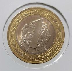 2022 ÇANAKKALE KÖPRÜSÜ 1915'TE YAPILMASININ ANISINA 1 TÜRK LİRASI ÇİL ÇÇÇ2AA1