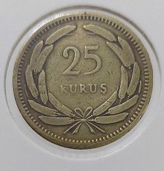 1956 MADENİ PİRİNÇ ORİJİNAL 25 KURUŞ 2CC1VV1 NADİRDİR