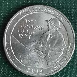 AMERİKA  2016  P    25 CENT  ÇEYREK DOLAR   HATIRA Güzel Amerika Çeyrekleri - Cumberland Boşluğu