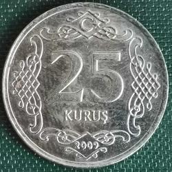 TÜRKİYE   2009    25 KURUŞ