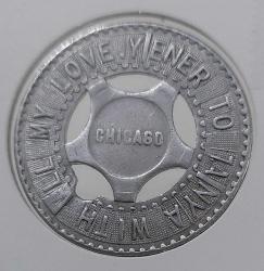 ESKİ DÖNEM ABD CHICAGO (ŞİKAGO) MÜZE JETONU ORİJİNAL ŞŞŞ2GG1 ÇOK NADİRDİR