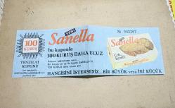 Yeni Sanella Tenzilat Kuponu 1977