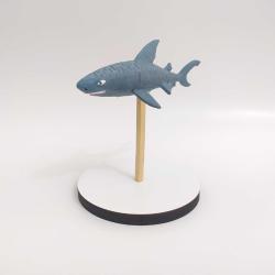 Hungry Shark Tiher/Kaplan Köpek Balığı Figürü - El yapımı