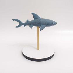 Hungry Shark Tiher/Kaplan Köpek Balığı Figürü - El yapımı