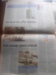 Milliyet Gazetesi - Turkish Newspaper - 6 Ocak 2003 - İşte Kürt El Kaidesi - örgütün liderlerinden Molla Muhammed Hasan Namık Durukan İle Kuzey Irak'ın Tora Bora'sı olarak anılan yerde Fotoğrafı - Halepçe'deki şeriat devleti'nin kalesine girdik - Bu Örgüt Talabani'nin kabusu - Mehmetçik'e kin beslemiyoruz - Ensar El İslam - Şevval Sam İstanbul Türkçesini unutuyorum bazen fotoğraf - Arzu Yanardağ sahnede Müge Oruçkaptan ile öpüşecek Fotoğrafı - Tel Aviv'de çifte bomba  - Irak savaşı gece olacak - yüzüklerin efendisi iki kule filmi Capitol ve Avşar sinemasında - televizyon programı - Milliyet yılı sporcusu 2002 -  2002'de tarih yazan Süreyya Ayhan Fotoğrafı - yılın futbolcusu Nihat Kahveci Fotoğrafı - yılın antrenörü Rıza Çalımbay - Yılın spor adamı Levent Bıçakçı - dünyada yılın sporcusu Schumacher - Fair Play ödülü Galatasaray başkanı Özhan Canaydın - Fenerbahçe teknik direktörü Oğuz Çetin Antalya'da Fenerbahçe'yi bilimsel çalıştırıyor Fotoğrafı - Aşkın Nur Yengi diyeti Fotoğrafı