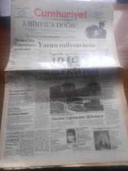 Cumhuriyet Gazetesi - Turkish Newspaper - 12 Haziran 1994 - Süleyman Demirel'den Yunanistan'a zeytin dalı - yarım milyon işsiz - Azerbaycan devlet başkanı Haydar Aliyev'den NATO'ya Rusya uyarısı - İslami hareket kıskaçta - ilçe başkanları SHP'yi sağcılıkla suçladı - anayasa yağmacıları da koruyor - ünlü müzik dergisi Classic CD İdil Biret'i dünyanın en iyi Chopin yorumcularından biri olarak tanıttı - Ecevit Rüzgar istemiyor yazan Mustafa Balbay - kısaltma yazan İlhan Selçuk - Yedi başlı ejderha yazan Ahmet Taner Kışlalı - DEGEM İstanbul şubesi açıldı - Cem Karaca ve Aykut Oray DEGEM gecesinde fotoğraf - Mesut Yılmaz Tansu Çillere banknot dayanmıyor dedi - African Blues'un ünlü ismi Malili Ali Farka Toure'nin konseri bu akşam CRR'de izlenebilir - Herman Hesse rekor kırıyor - Galatasaray Saftig diyor - Fenerbahçe kulübü Başkanı Hasan Özaydın kimse Fenerbahçe'den büyük değil - Fatih Terim Türk futboluna güvenin - Urlalılar Körfez çamuruna direniyor - Turizm Bakanı Abdulkadir Ateş