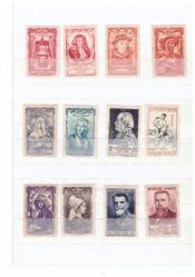 FRANSIZ PUL KOLEKSİYONU DAMGASIZ GOMLU 42 PUL HAZİNE