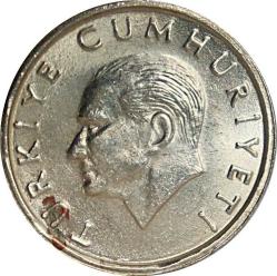 Türkiye Cumhuriyeti 1999 Yılı 10 Bin Lira Kenar Yazısı Turaya Göre Düz  (4118)