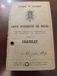 1967 BELÇİKA KİMLİK KARTI