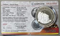 2022 Gül Baba 925 Ayar Gümüş Sertifikalı Koleksiyonluk Hatıra Para