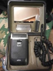 Özel Kutusunda, Alman Braun Marka Sixtant 6006 Model Elektrikli Portatif Seyahat Tıraş Makinesi, Çanta Aynalıdır